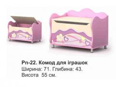 Комод для іграшок Pn-22 Pink BRIZ
